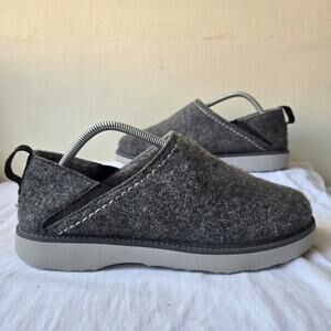 Samuel Hubbard Spring Back Men's Felt Slippers Shoes Charcoal Gray Size 9.5